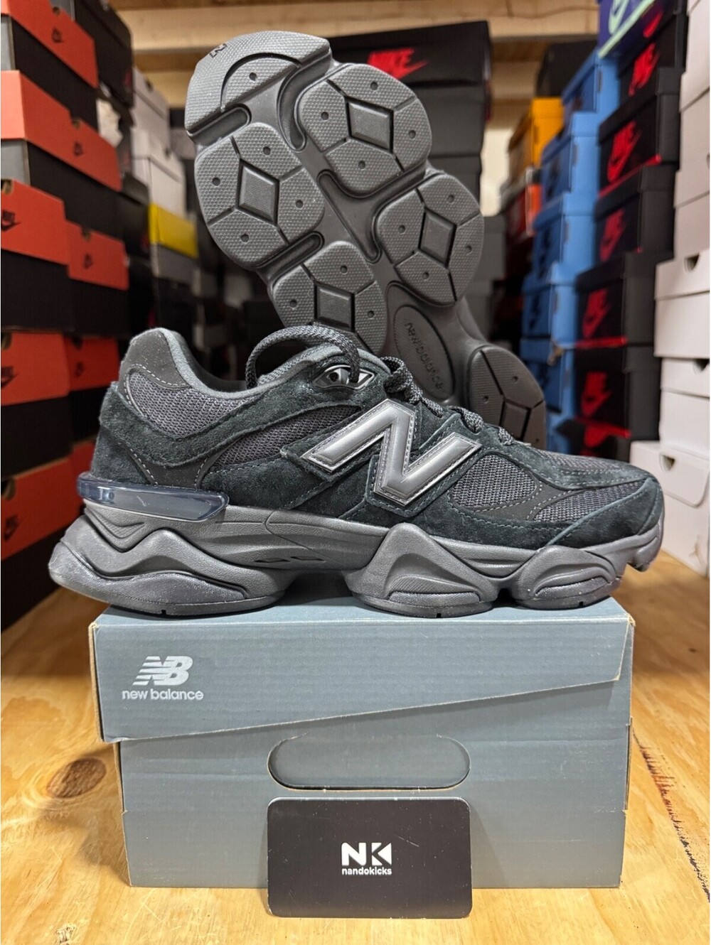 New Balance 9060 'Triple Black Suede' U9060BPM BRAND NEW MENS SIZE 11
